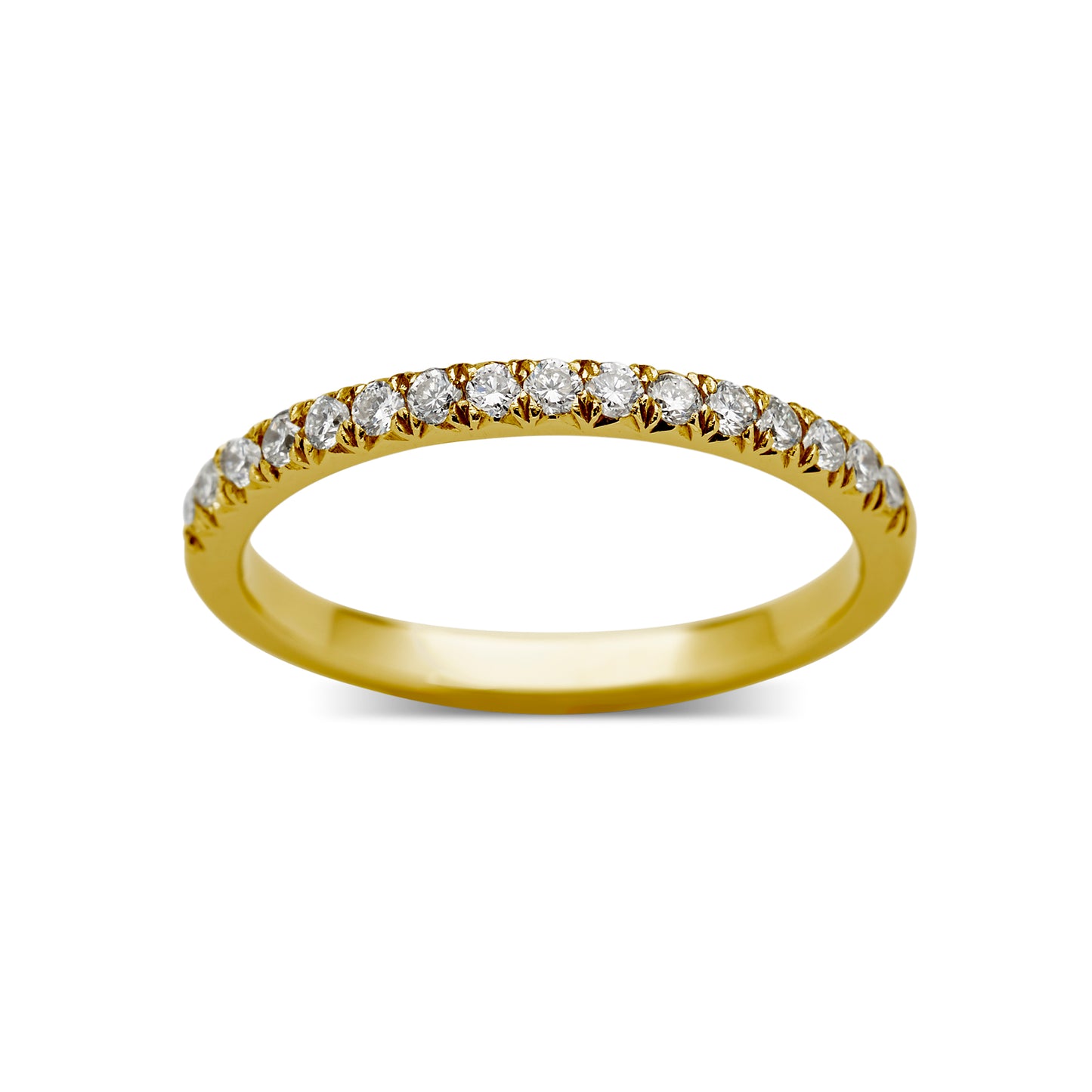 Brilliant cut diamond half eternity ring (OUT OF STOCK)