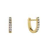 Carnival diamond hoop earrings by Nigel Milne