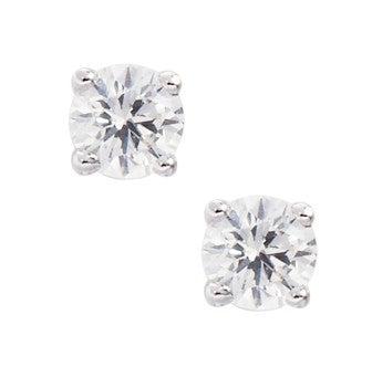 Brilliant cut diamond single stone stud earrings (OUT OF STOCK)