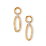 Jaipur Link New 18ct yellow gold and diamond drop earrings by Marco Bicego