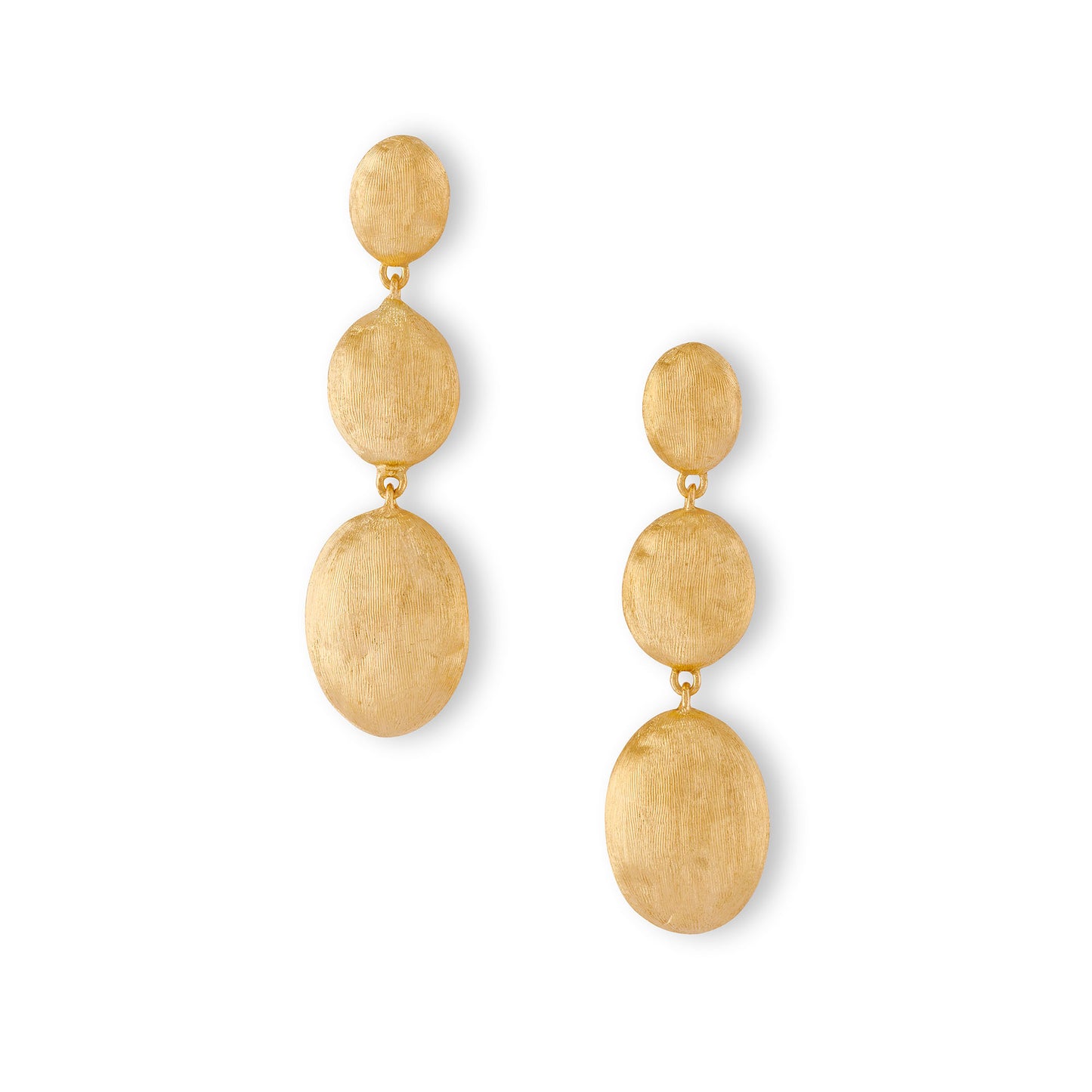 Siviglia 18ct yellow gold drop earrings by Marco Bicego