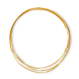 Marrakech New 18ct yellow gold three row necklace by Marco Bicego