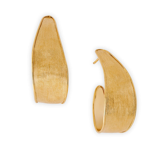 Lunaria 18ct yellow gold hoop earrings by Marco Bicego