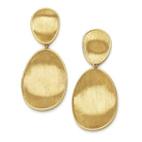Lunaria 18ct yellow gold drop earrings by Marco Bicego
