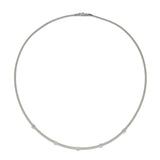 Masai 18ct white gold and diamond single row necklace by Marco Bicego