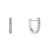 Carnival diamond hoop earrings by Nigel Milne