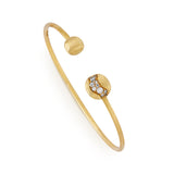 Africa 18ct yellow gold and diamond bangle by Marco Bicego