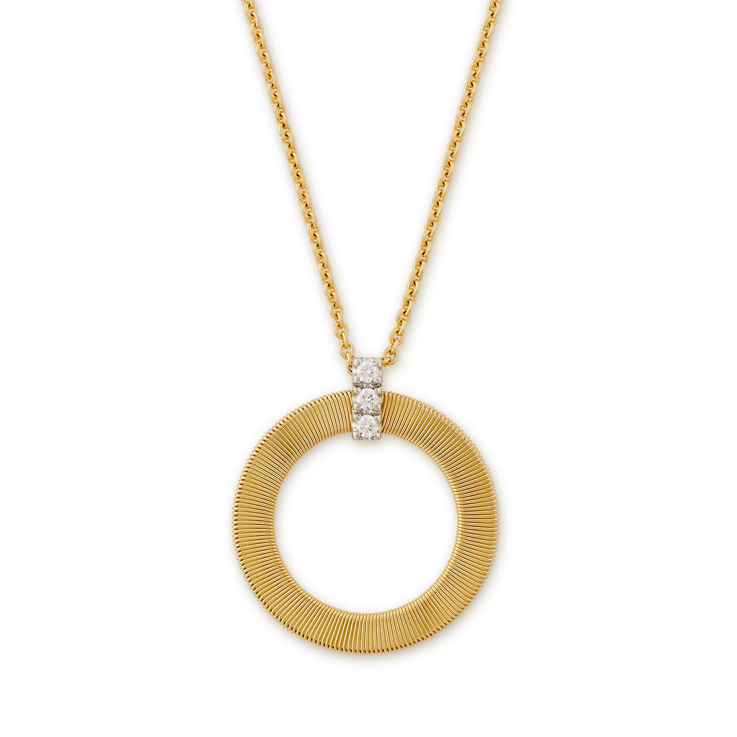 Masai 18ct yellow gold and diamond pendant by Marco Bicego