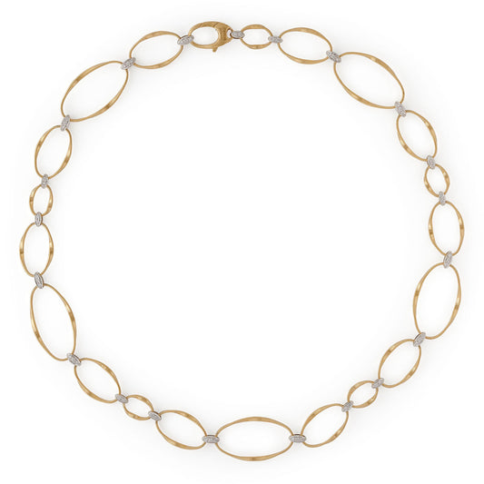 Marrakech Onde 18ct yellow gold and diamond necklace by Marco Bicego