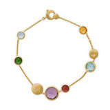 Jaipur 18ct yellow gold and multi gemstone bracelet by Marco Bicego
