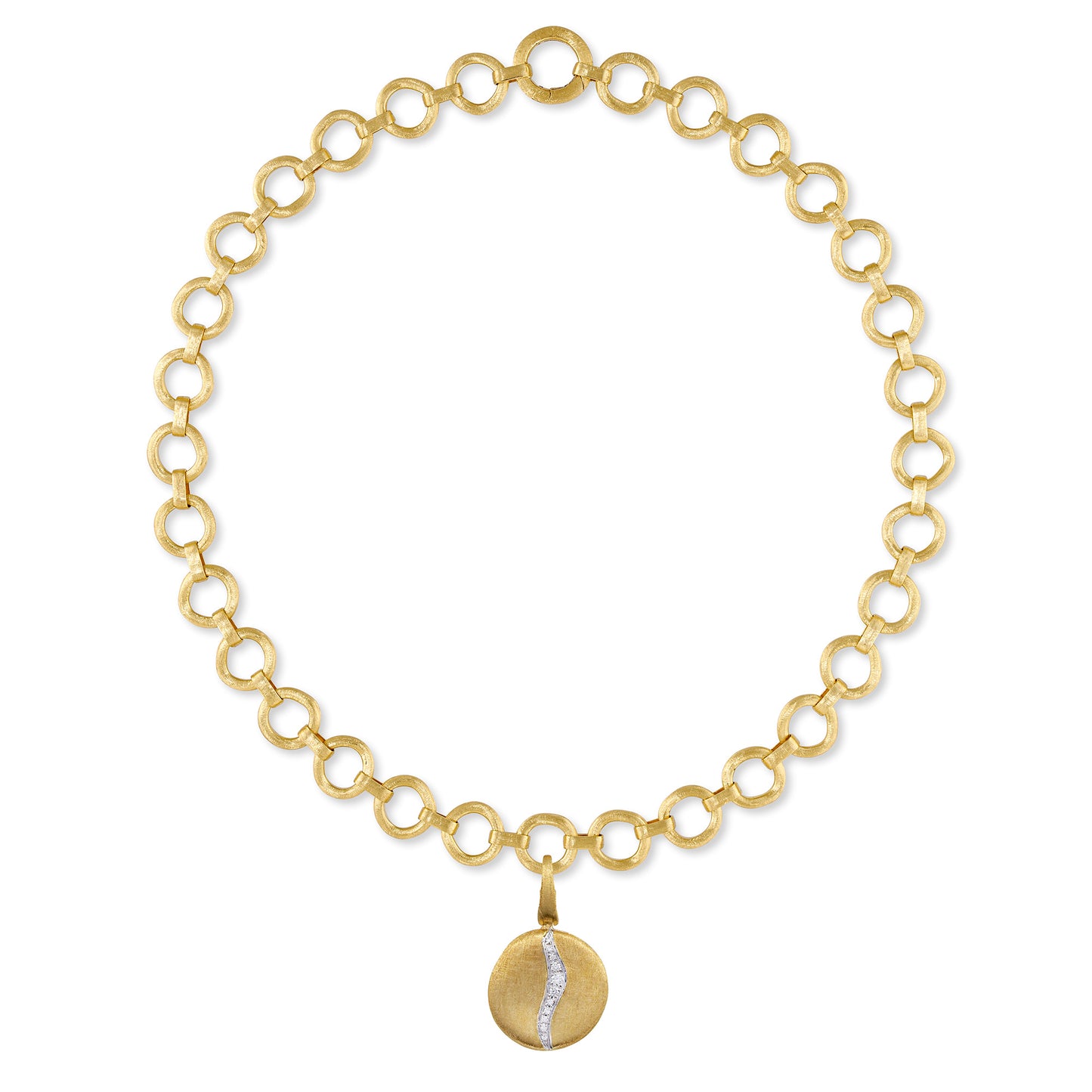 Jaipur Link 18ct yellow gold link necklace by Marco Bicego