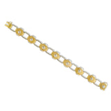 1950's 18ct yellow and white gold link bracelet
