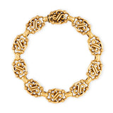 French Art Nouveau 18ct yellow gold bracelet