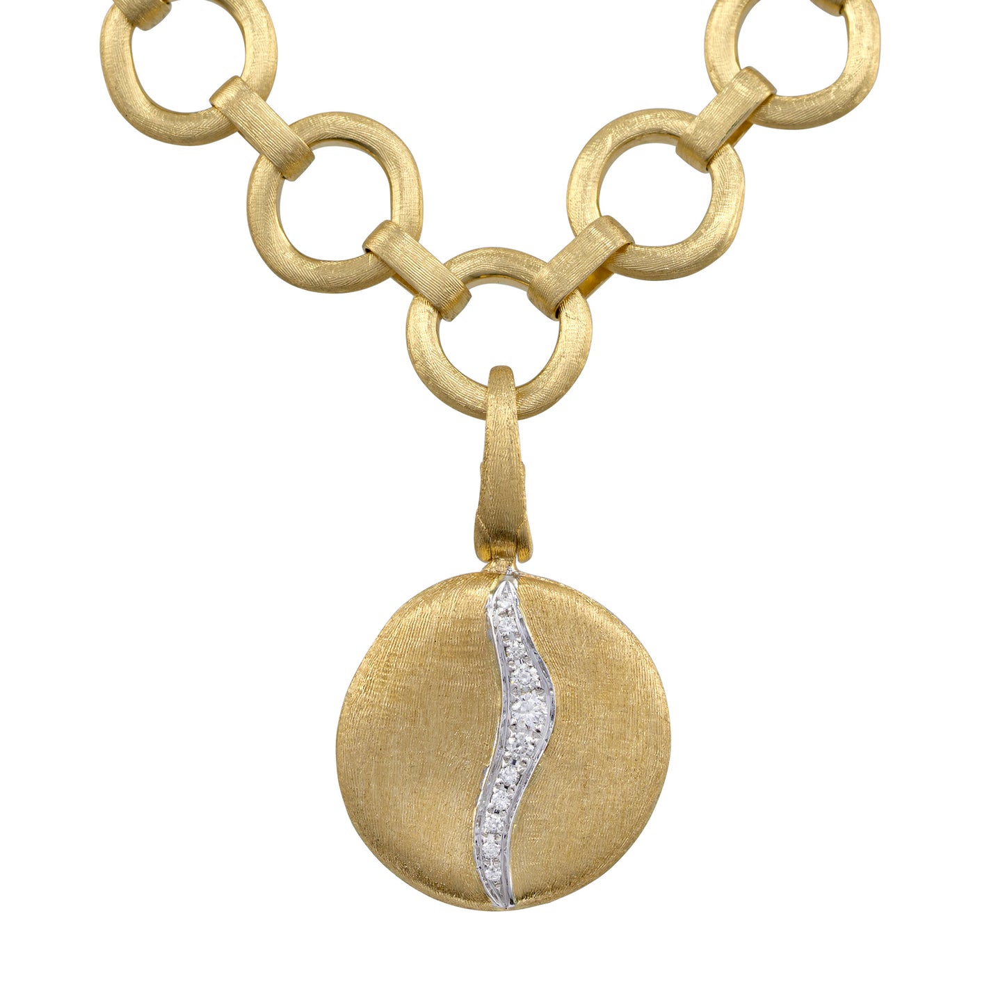 Jaipur Link 18ct yellow gold link necklace by Marco Bicego