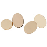 Gold Oval Cuff Links