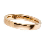 3mm 9 ct yellow gold wedding ring